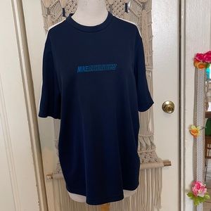 Nike blue and white athletic shirt size large